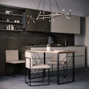 Стол обеденный в стиле Loft из ЛДСП для дома и офиса из ЛДСП 750х1100х600 мм