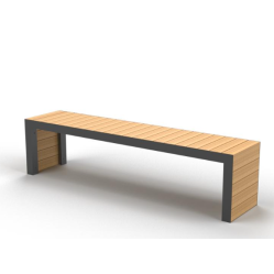 Скамейка уличная парковая в стиле лофт размер 425х450х1800 мм