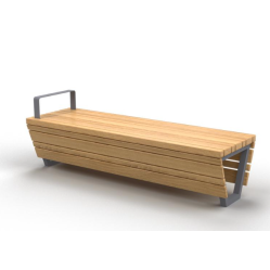 Лавка вулична паркова в стилі лофт розмір 625х560х1800 мм