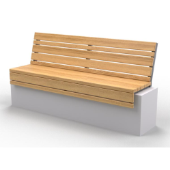 Лавка паркова вулична в стилі лофт розмір 600х590х1800 мм