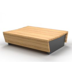 Скамейка уличная парковая в стиле лофт размер 450х1200х1600 мм