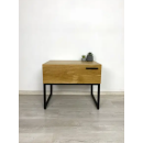 Тумба низкая с выдвижным ящиком из ЛДСП в стиле лофт размер 500х600х400 мм (200мм)