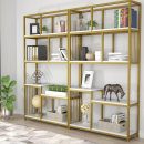 Стеллаж книжный в стиле Loft (1800х1000х300) Цвет золото матовое