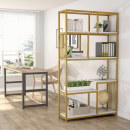 Стеллаж книжный в стиле Loft (1800х1000х300) Цвет золото матовое