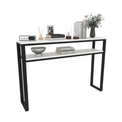 Консоль для комнаты и прихожей компактная в стиле Loft  ( шамони светлый ) размер 900х450х450 мм 