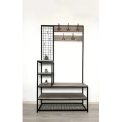 Передпокій для одягу та взуття з ЛДСП в стилі лофт розмір 1850х1000х350 мм