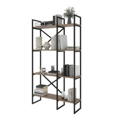 Стеллаж для книг в стиле Loft размер (1800х1000х300) шамони темный
