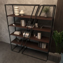 Стеллаж дизайнерский Duo Korob Loft (1800х1500х400) для квартиры и офиса ( венге )