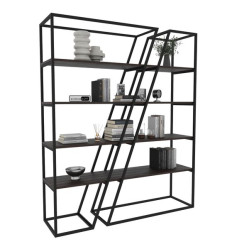 Стелаж дизайнерській Duo Korob Loft (1800х1500х400) для квартири та офісу ( венге )