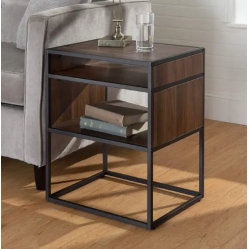 Тумба низька з ламінованого ДСП у стилі лофт розмір 600х500х400 мм