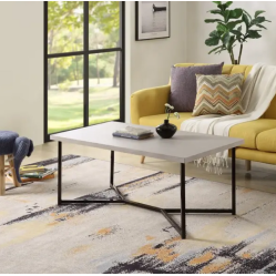 Стильный журнальный стол из ламинированного ДСП в стиле лофт размер 450х1000х550 мм