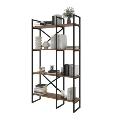 Стеллаж для книг в стиле Loft размер (1800х1000х300) родос темный