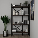 Стеллаж для книг в стиле Loft размер (1800х1000х300) родос темный
