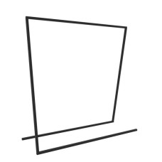 Напольная рейл-стойка для одежды в стиле Loft XL 1800x1800x600