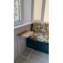 Приставний столик з ламінованого ЛДСП у стилілофт
