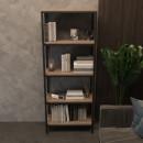 Стеллаж Compact для офиса на 5 полочек ( шамони темный )