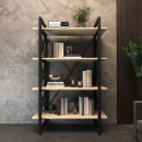 Стеллаж Loft на 4 полочки (1370х900х400) для дома и офиса ( дуб сомона )
