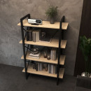 Стеллаж Loft на 4 полочки (1370х900х400) для дома и офиса ( дуб сомона )