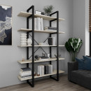 Стеллаж Loft Premium 1 ( 1800х1200х350 ) Родос темный