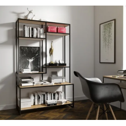 Стелаж для офісу та дому з ламінованого ДСП у стилі лофт розмір 2000х1200х550(300) мм