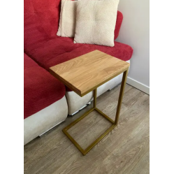 Приставной столик из дуба в стиле лофт