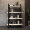 Стеллаж Loft на 4 полочки (1370х900х400) для дома и офиса ( шамони светлый )