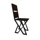 Стул в стиле Loft обеденный дизайнерский цвет темный шоколад из ЛДСП 900х400 мм