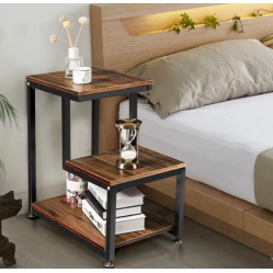 Тумба з двох частин з ламінованого ДСП у стилі лофт розмір 600х300х600 мм